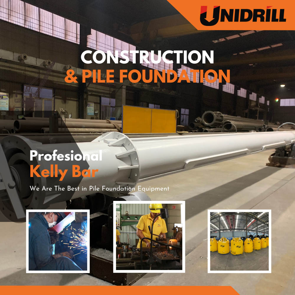 Interlocking Kelly Bar Drilling Rig Components UNIDRILL