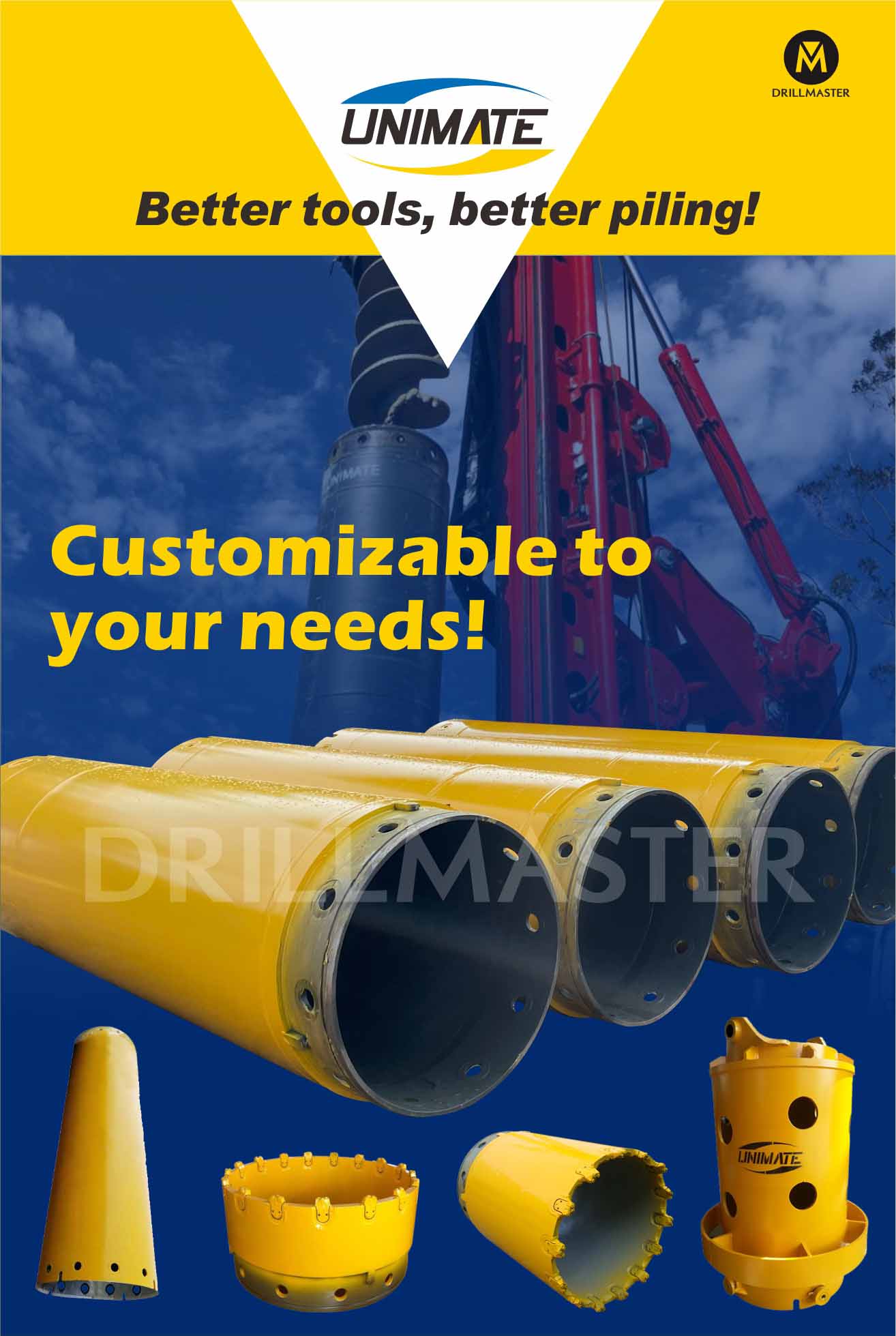 Segmental casings used for bore piling drilling construction ...