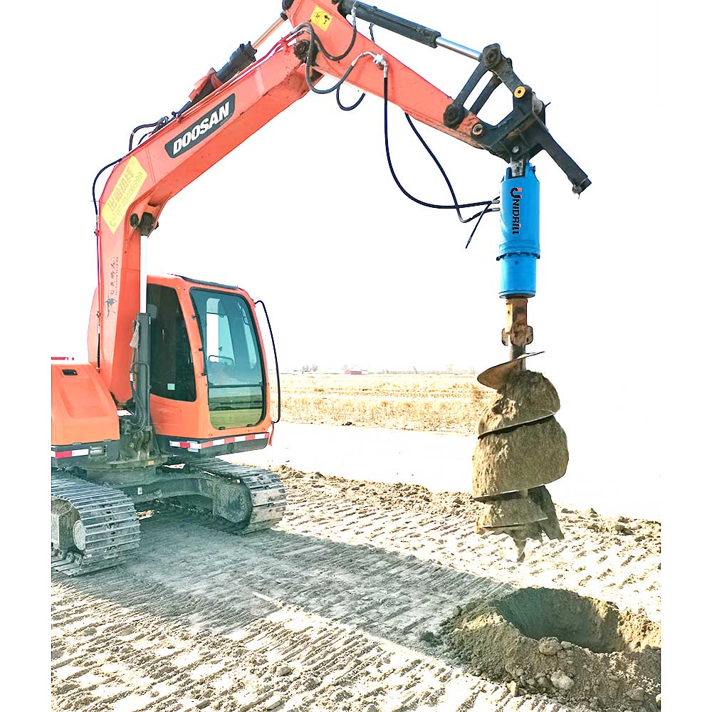 Auger Drive Unit for Drilling Excavator Attachment DrillMaster