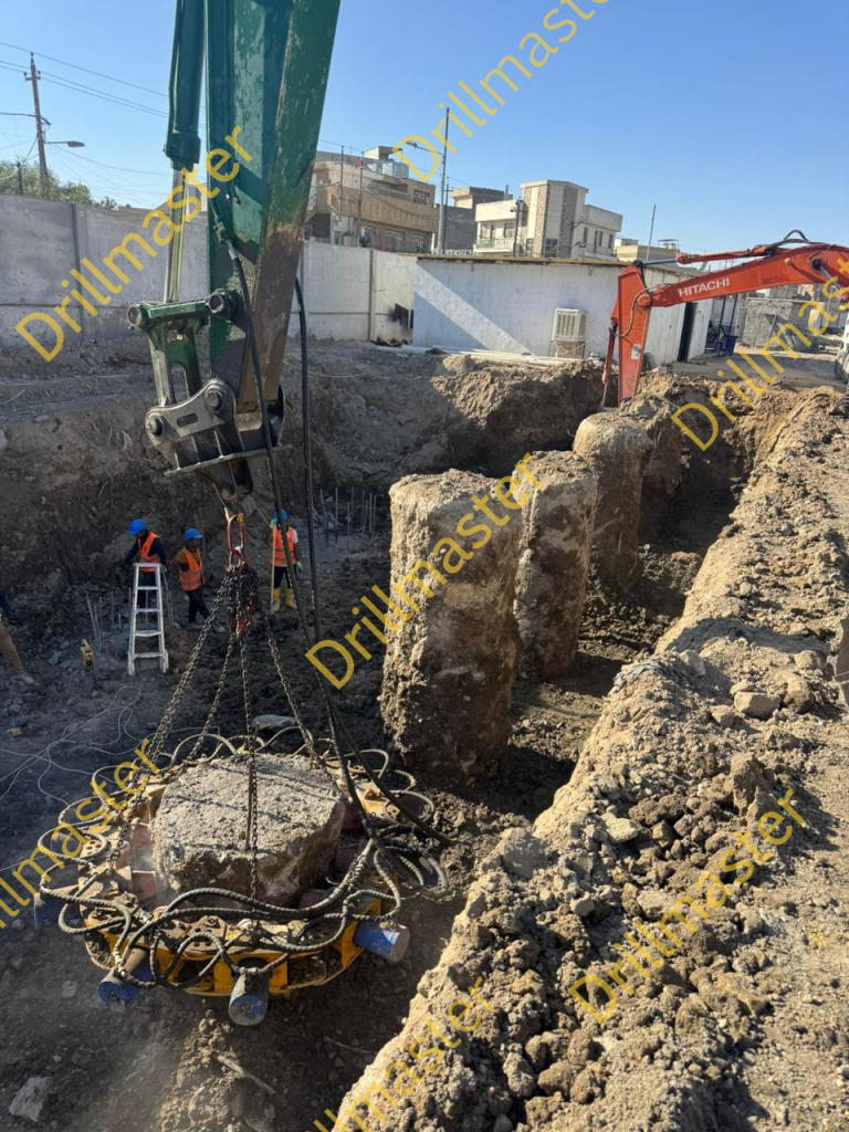 pile breaker operating