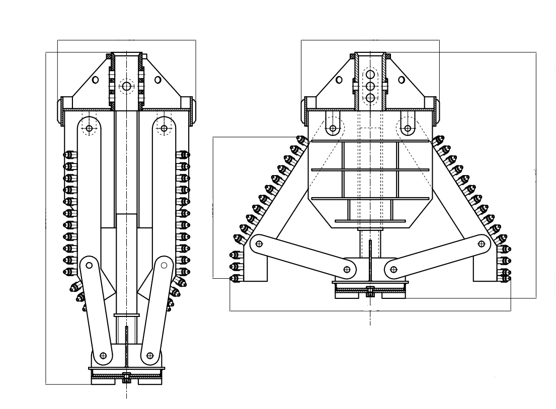 Belling Bucket for Pile Bottom Enlarging in Pile Foundation